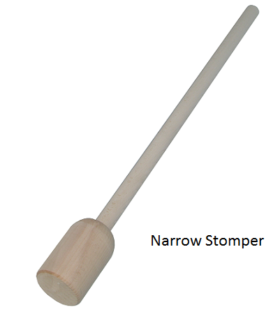 <table class='dec-table'>
    <thead>
        <tr>
            <td>STOMPER</td>
            <td>Reference</td>
            <td>Stomper diameter</td>
            <td>Length of handle</td>
            <td></td>
            <td>Price</td>
            <td>Note</td>
            
        </tr>
    </thead>
    <tbody>
        <tr>
            <td>NARROW</td>
            <td>SP-STO-1</td>
            <td>60mm</td>
            <td>580mm</td>
            <td> </td>
            <td>$36.00</td>
            <td>Price includes delivery but not RD</td>
             
        </tr>
        <!--<tr>
            <td>WIDE</td>
            <td>SP-STO-2</td>
            <td>106mm</td>
            <td>650mm</td>
            <td>does not fit into SP-06B</td>
            <td>$40.00</td>
            <td>price includes delivery but not RD</td>
             
        </tr>-->
        
    </tbody>
</table>